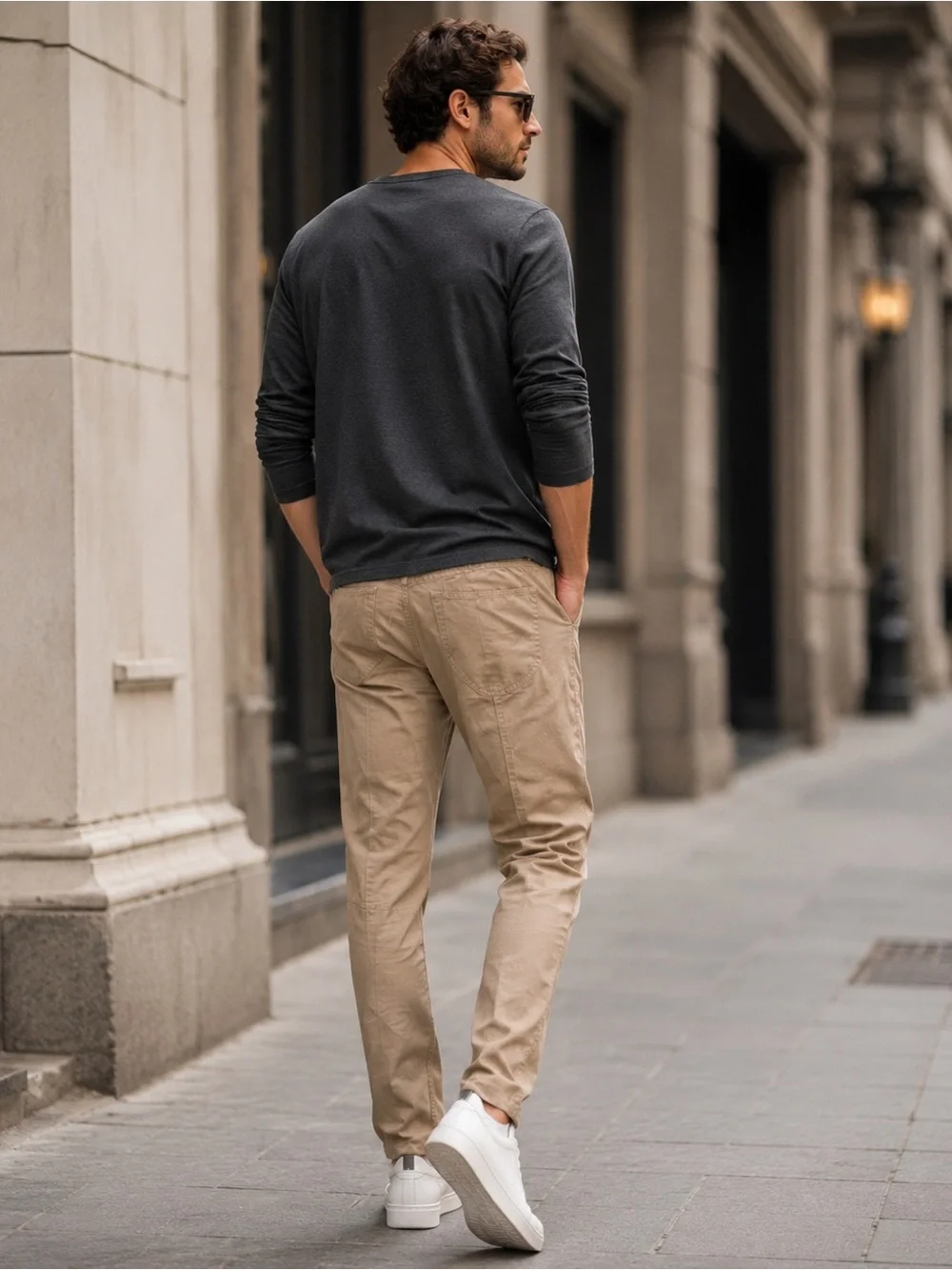 Stitch’s Cotton Linen Chino Pants – Wheat Tapered Fit